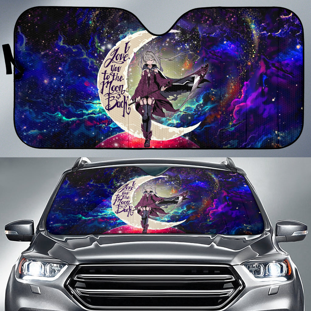 Anime Girl Soul Eater Love You To The Moon Galaxy Car Auto Sunshades Nearkii