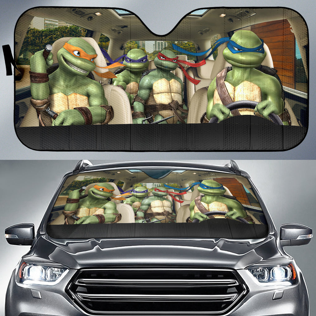 Teenage Mutant Ninja Turtles Driving Car Auto Sunshades Nearkii