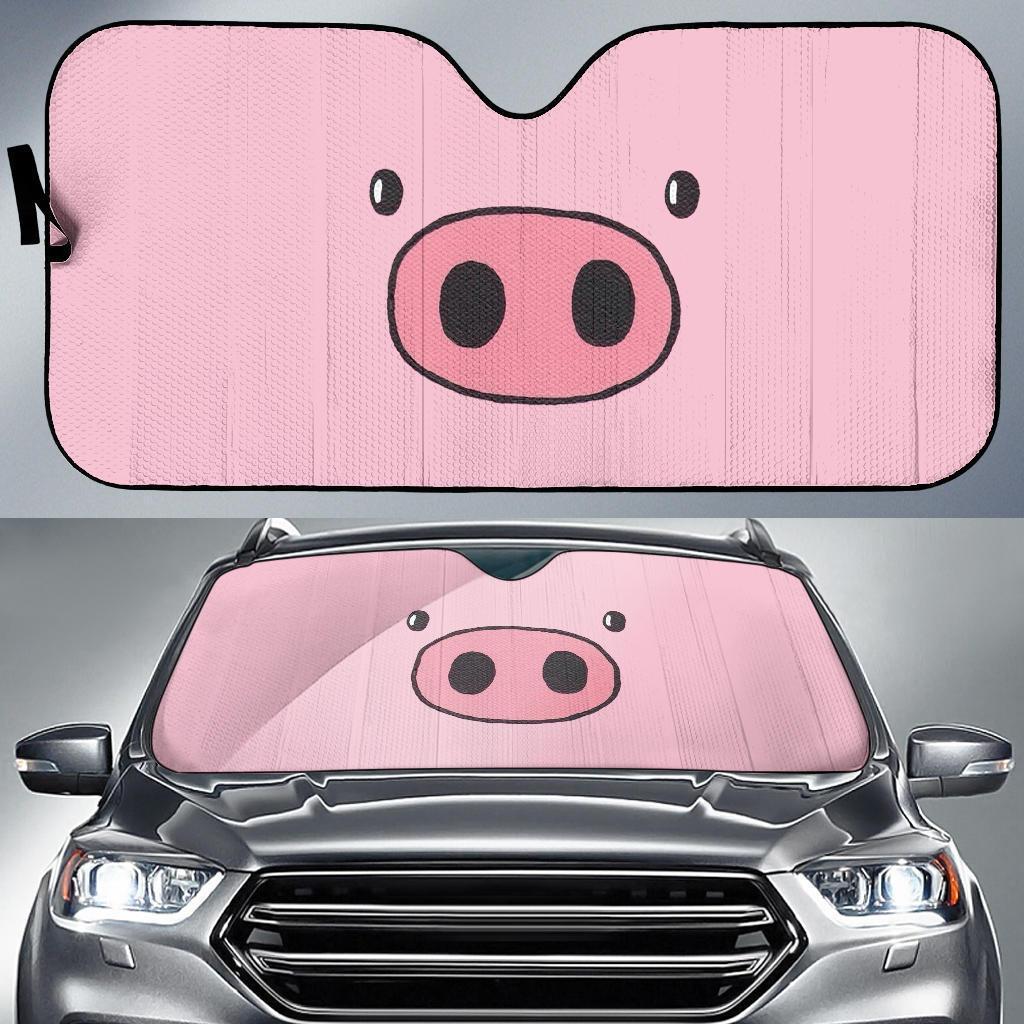 Pig Face Auto Sun Shades Windshield Accessories Decor Gift Nearkii