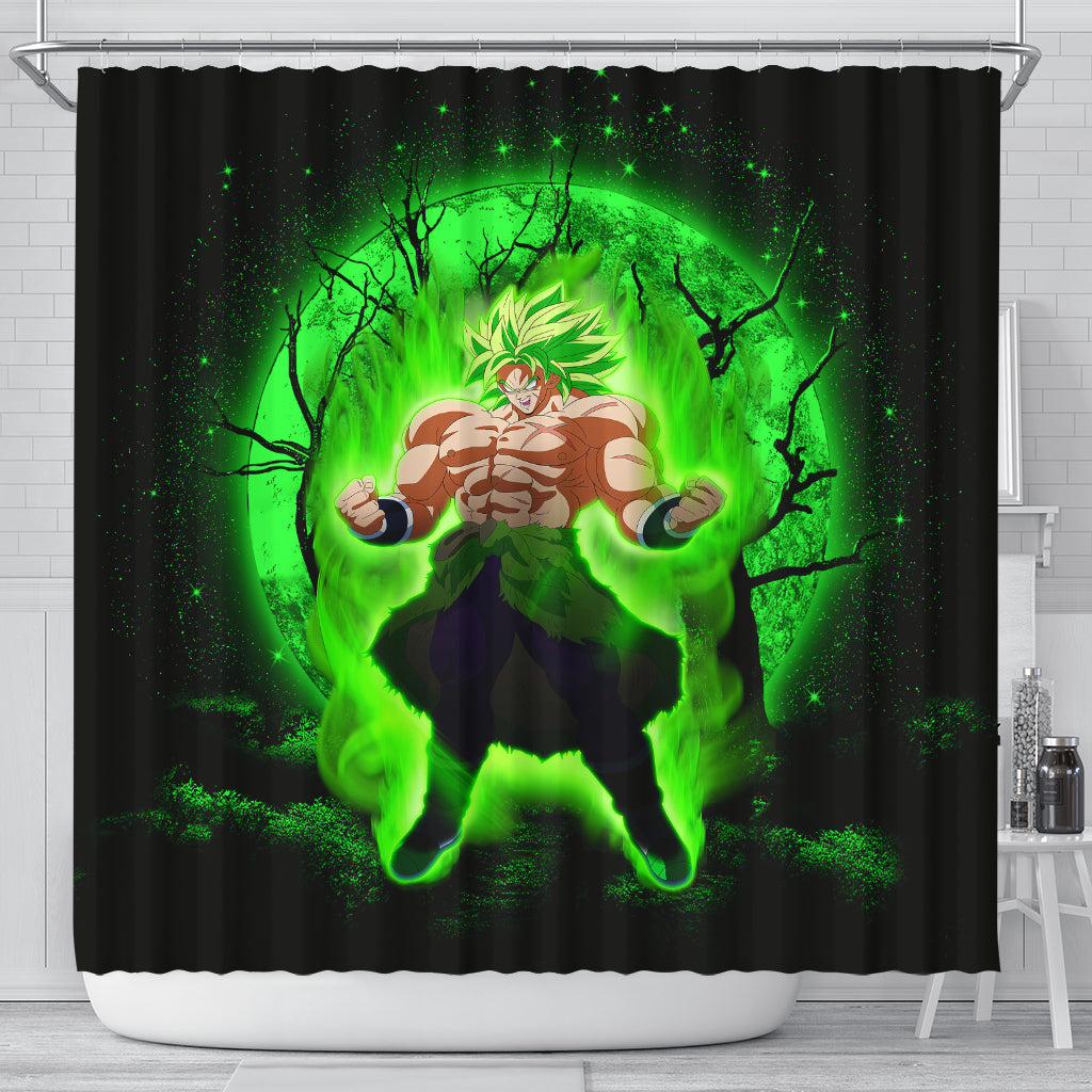 Broly Anime Moonlight Shower Curtain Nearkii