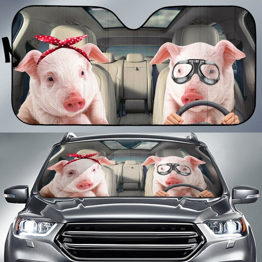 Cute Pig Auto Sun Shades Windshield Accessories Decor Gift Nearkii