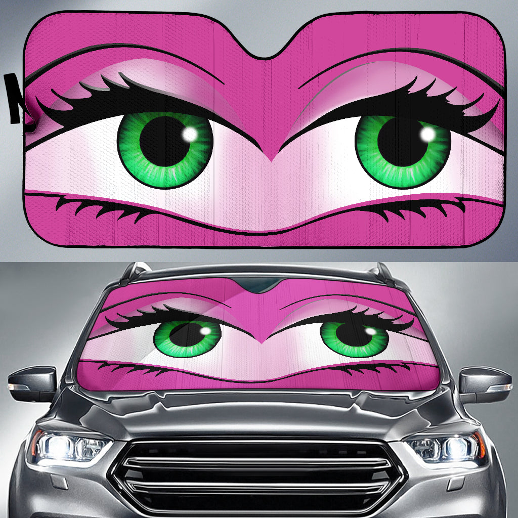 Funny Cute Anime Lady Cartoon Girly Pink Car Auto Sunshades Nearkii