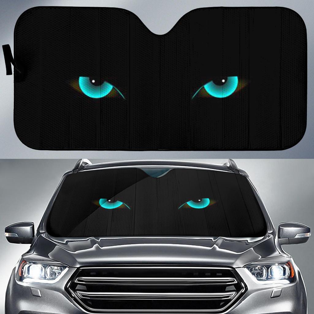 Cat Green Eyes Auto Sun Shades Windshield Accessories Decor Gift Nearkii