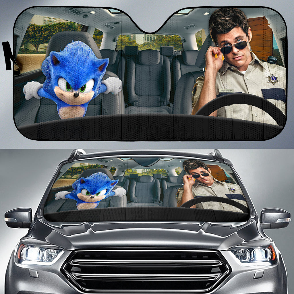 Sonic The Hedgehog Car Auto Sunshades Nearkii