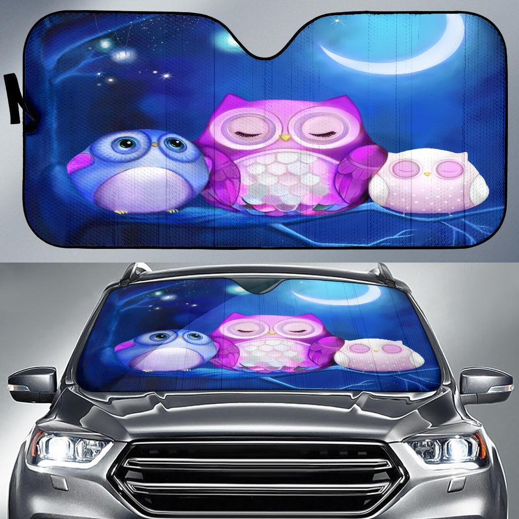 Owl Auto Sun Shades Windshield Accessories Decor Gift Nearkii