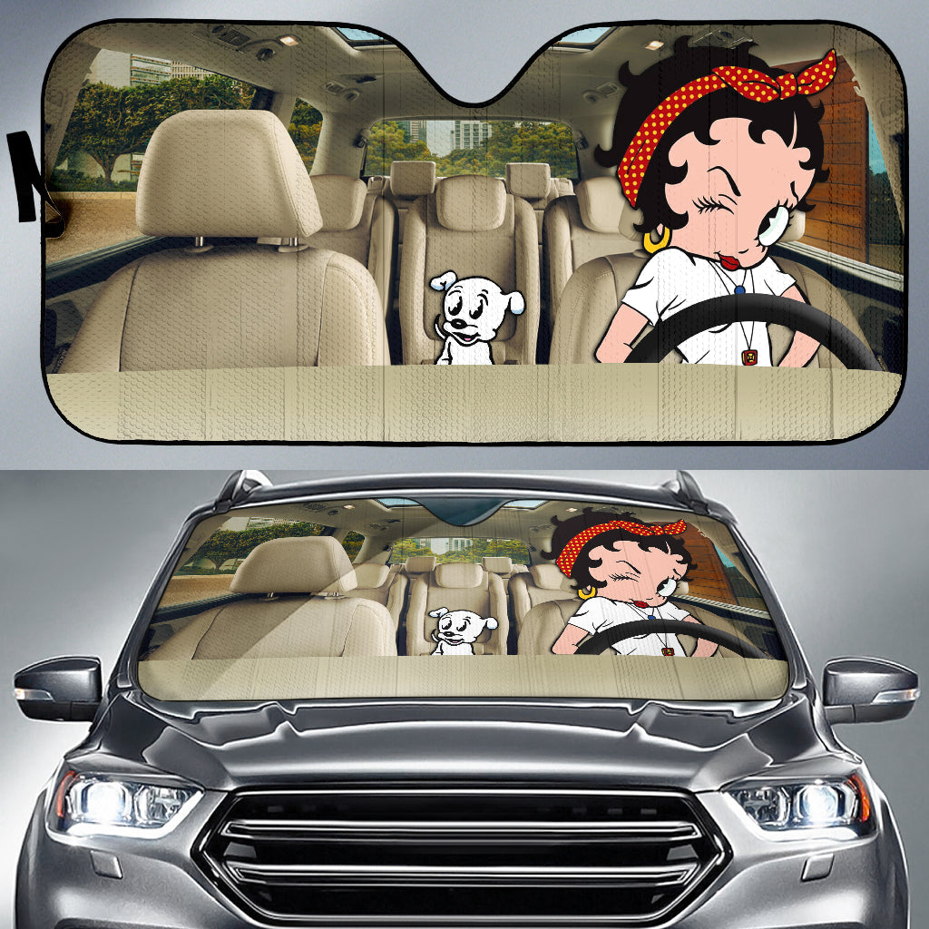 Betty Poop Car Auto Sunshades Nearkii