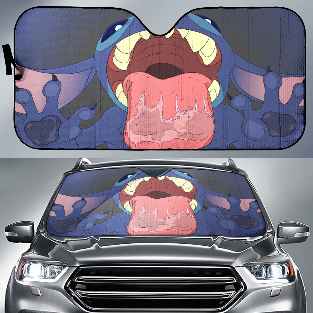 Stitch Lick Funny Car Auto Sun Shades Windshield Accessories Decor Gift Nearkii