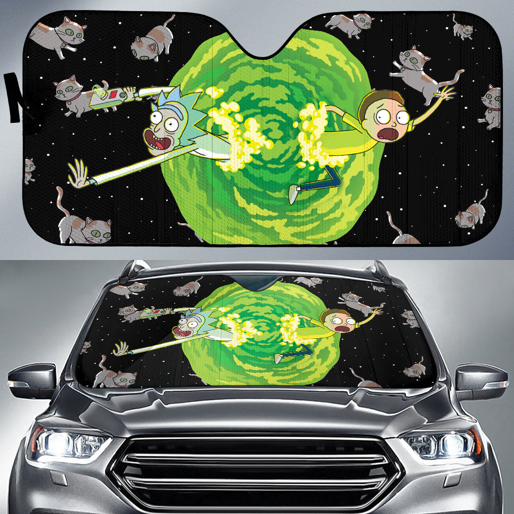 Rick & Morty Car Auto Sunshades Nearkii