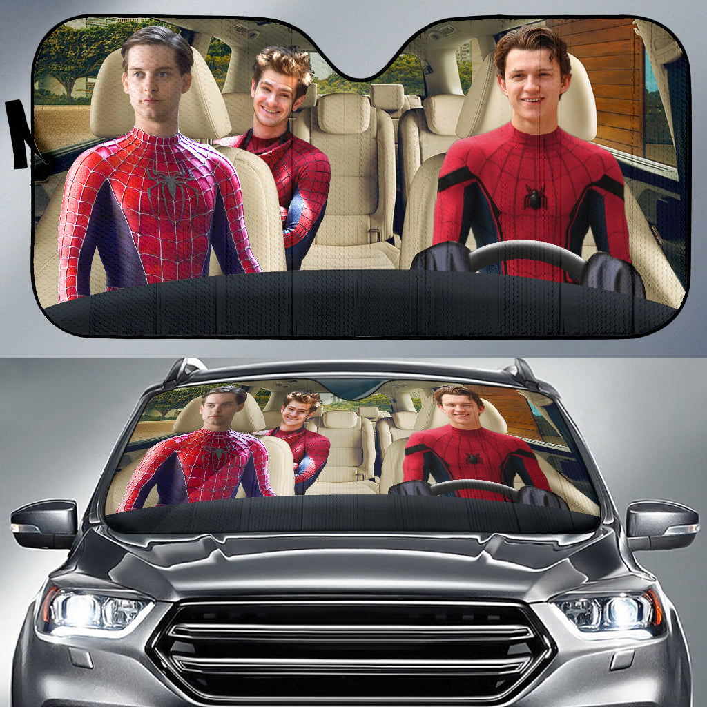 SpiderMans Car Auto Sunshades Nearkii