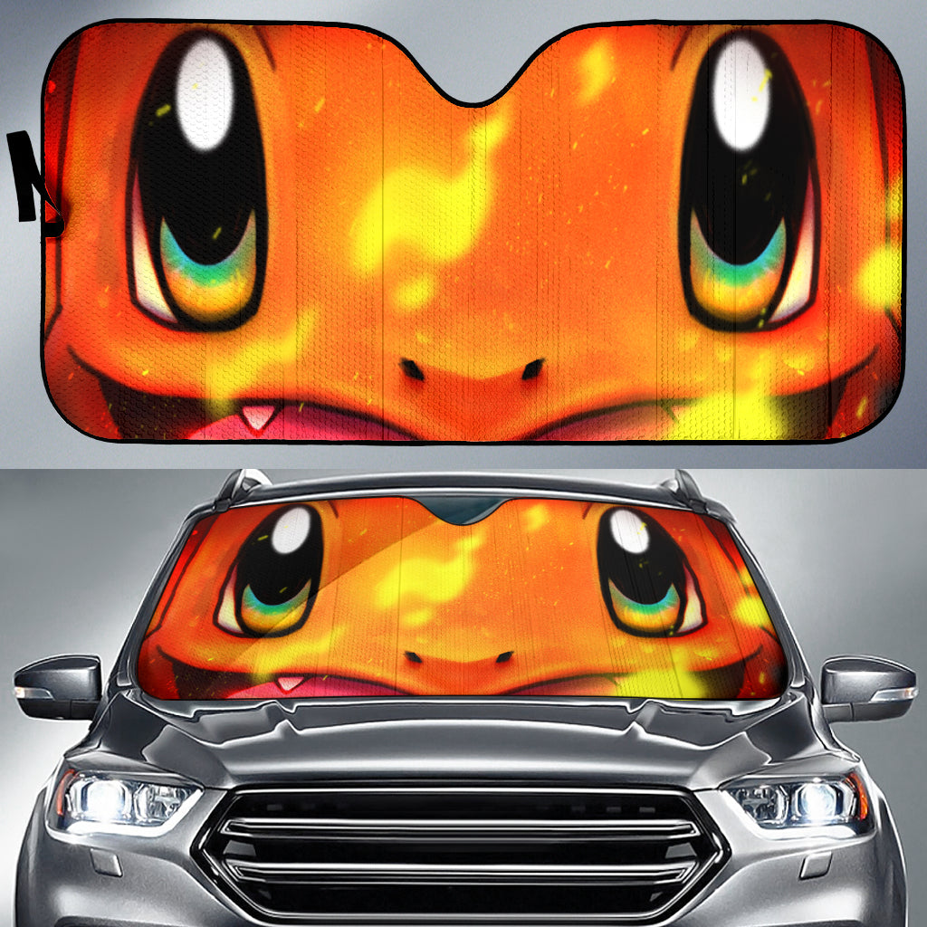 Cute Charmander Face Pokemon Car Auto Sunshades Nearkii