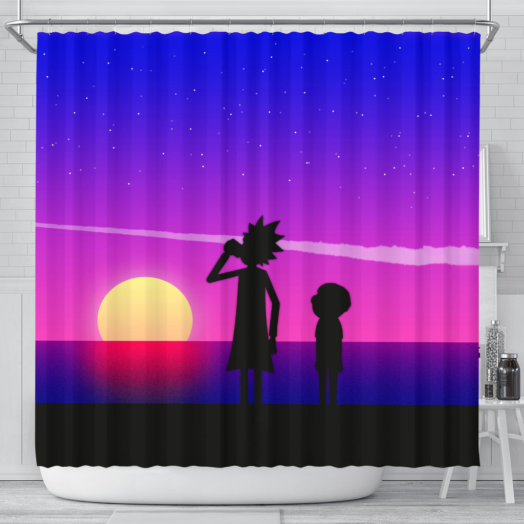 Rick And Morty Shower Curtain Nearkii