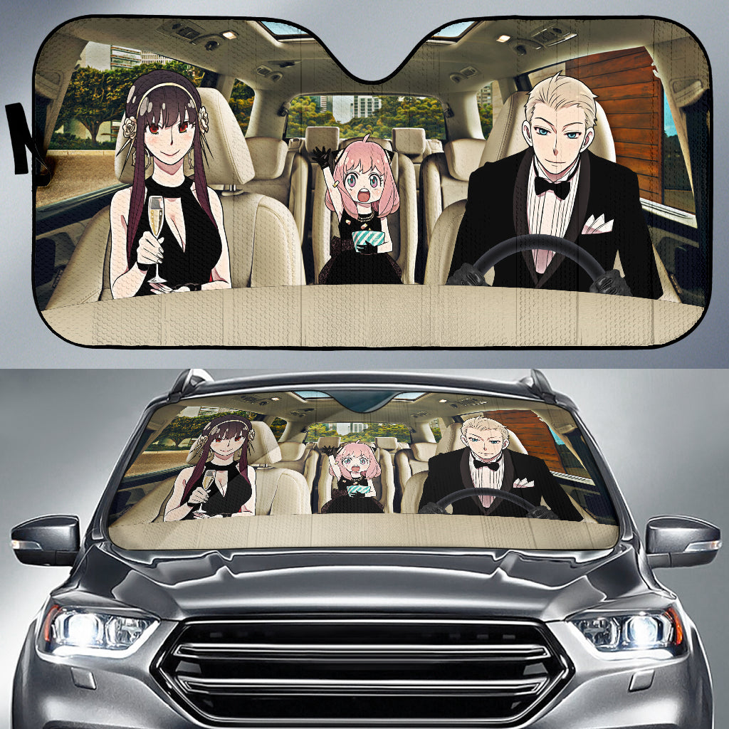 Spy X Family Anime Driving Car Auto Sunshades Nearkii