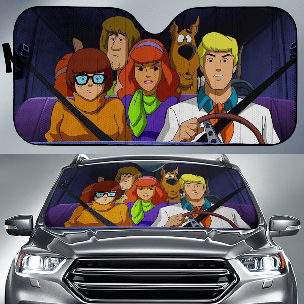 Scooby Doo Driving Funny Car Auto Sunshades Nearkii