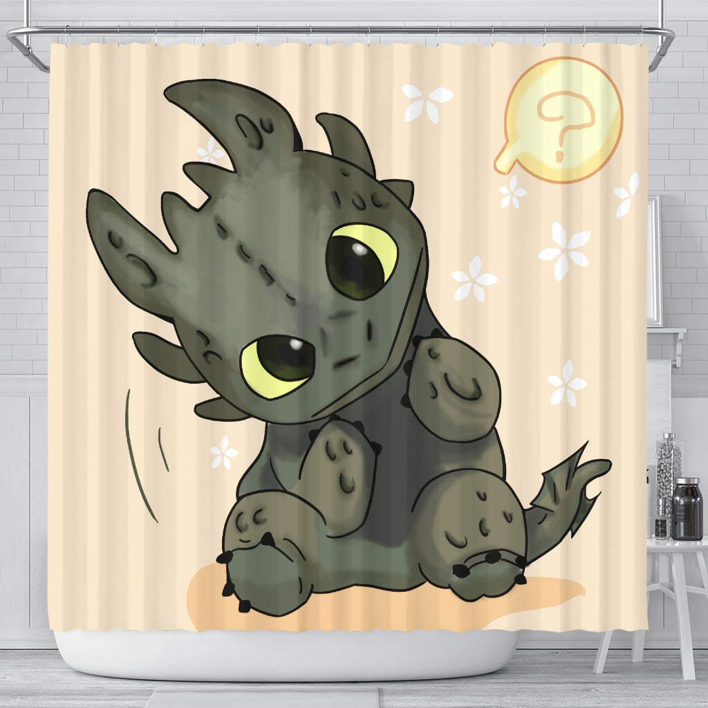 Toothless Shower Curtain Nearkii