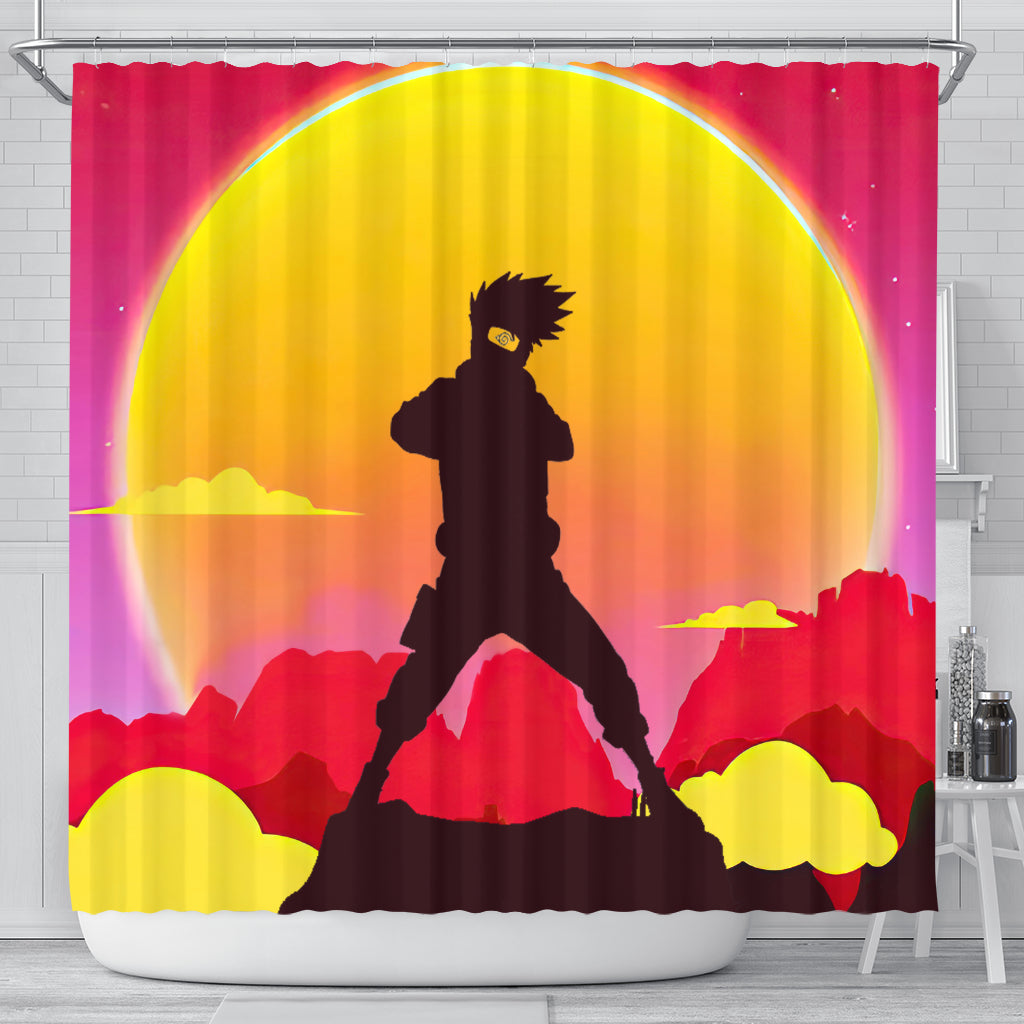 Kakashi Sunset Shower Curtain Nearkii