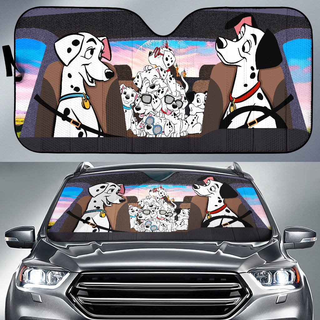 One Hundred and One Dalmatians Car Auto Sunshades Nearkii