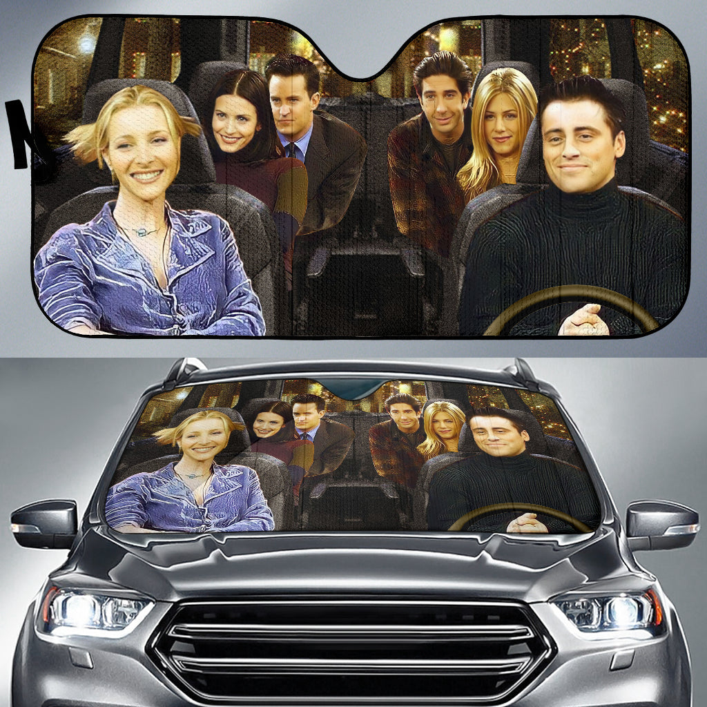 Funny F.R.I.E.N.D.S Driving Car Auto Sunshades Nearkii