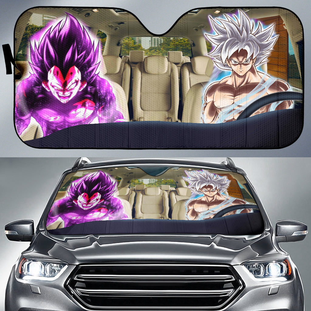 Dragon Ball Goku Ultra Instinct And Vegeta Ultra Ego Car Auto Sunshades Nearkii