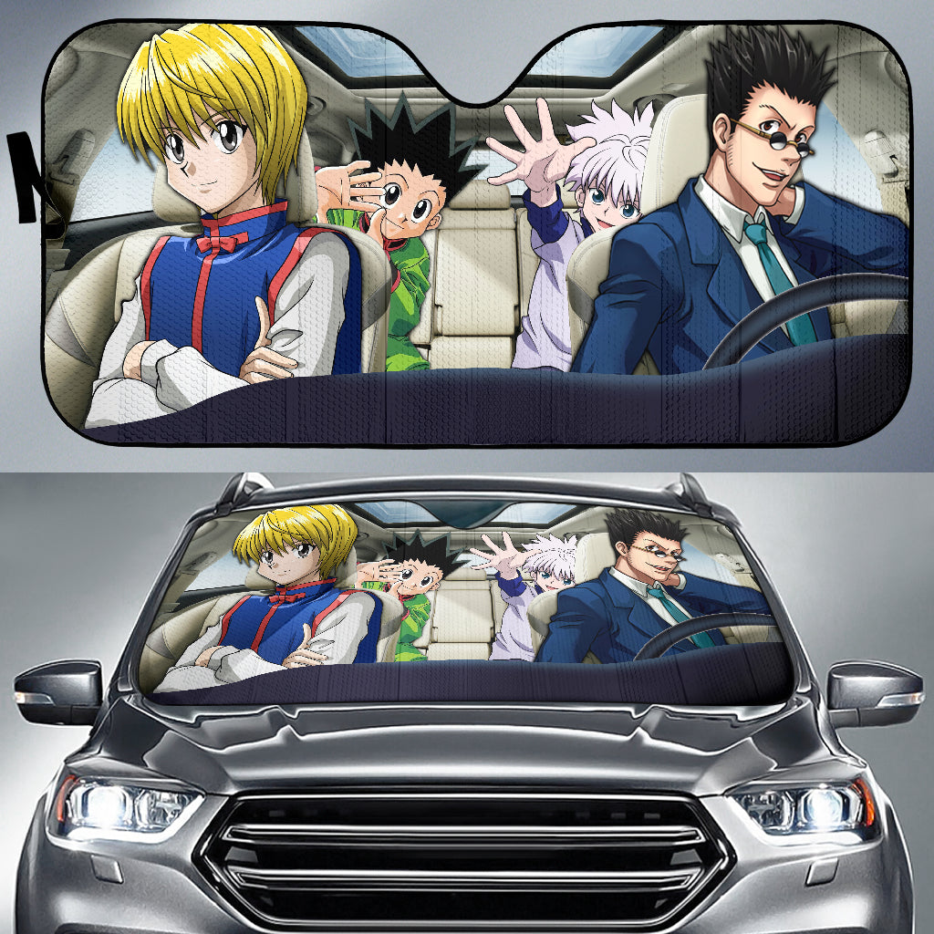 Custom Hunter X Hunter Gon Killua Kurapika Leorio Car Auto Sunshades Nearkii