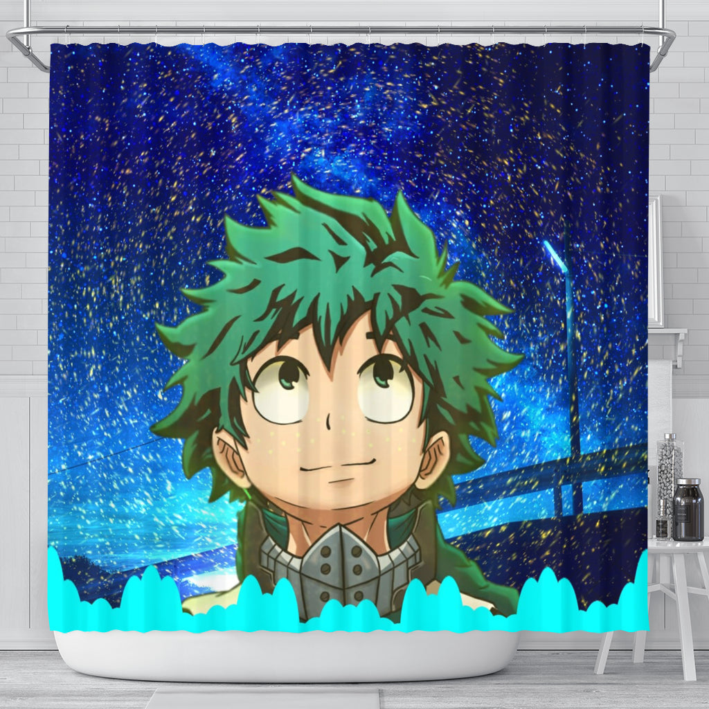 Deku Anime Shower Curtain Nearkii