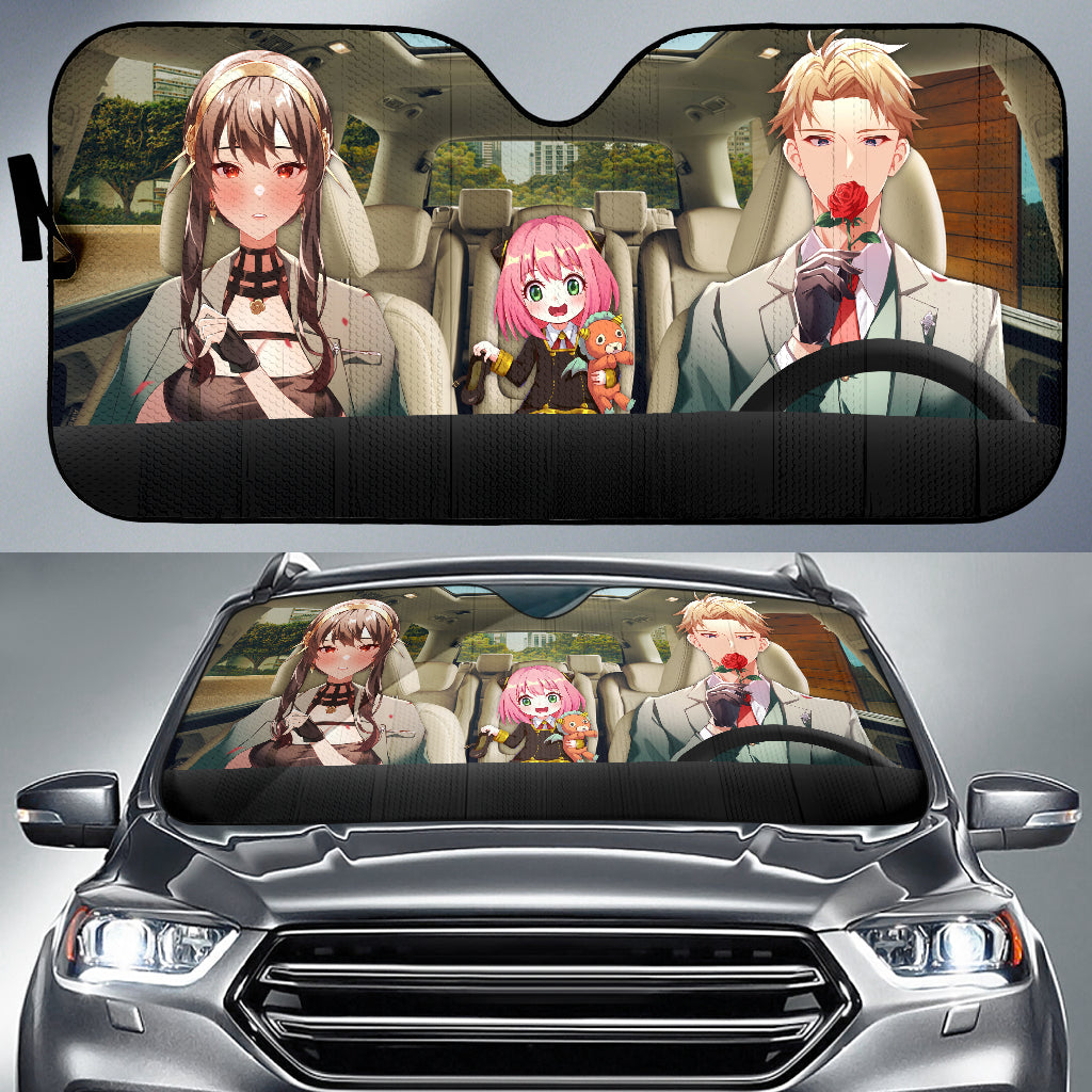 Spy X Family Driving Car Auto Sunshades Nearkii