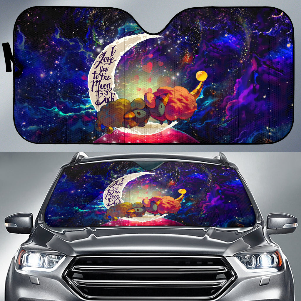 Mareep Pokemon Love You To The Moon Galaxy Car Auto Sunshades Nearkii