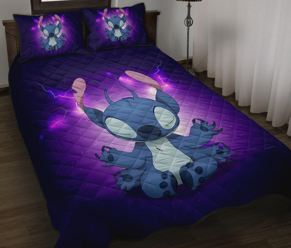 Stitch Do Yoga Funny Custom Premium Quilt Bed Sets Nearkii