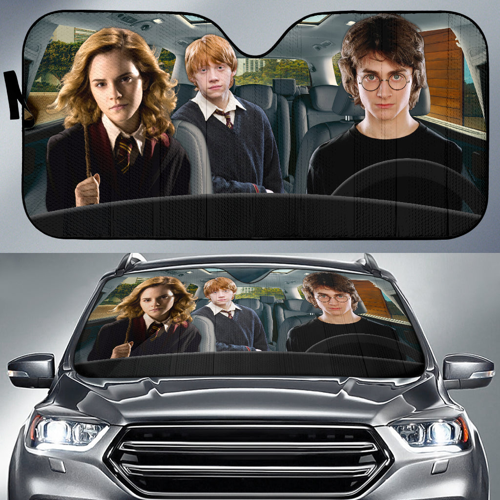 Harry Potter Driving Car Auto Sunshades Nearkii