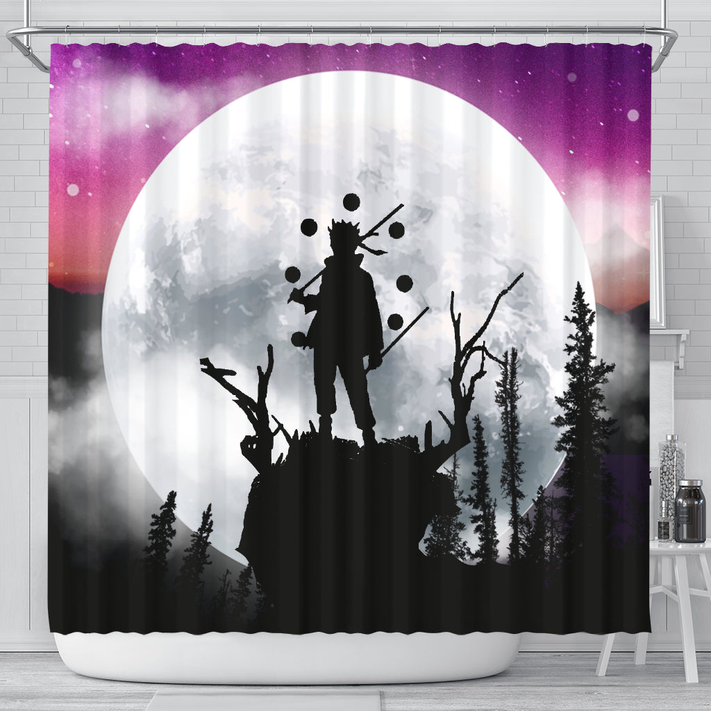 Naruto Moon Night Shower Curtain Nearkii