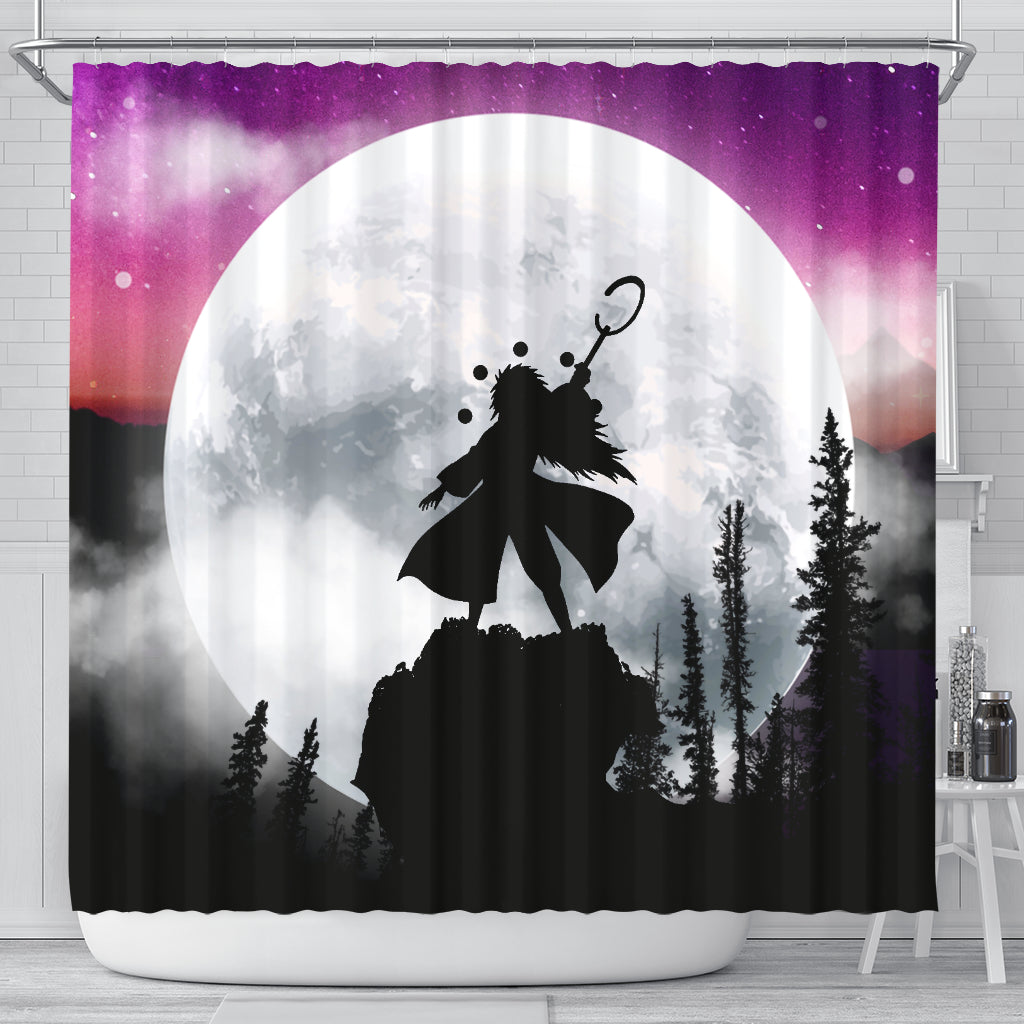 Uchiha Madara Naruto Moon Night Shower Curtain Nearkii