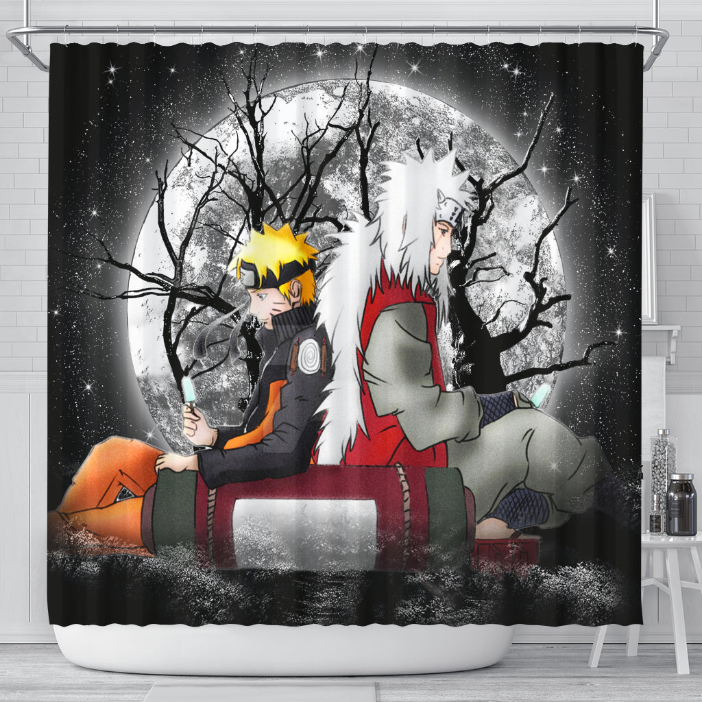 Jiraiya Naruto Anime Moonlight Shower Curtain Nearkii