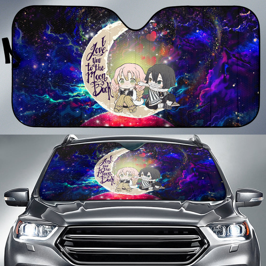 Kanroji And Kaburamaru Demon Slayer Love You To The Moon Galaxy Car Auto Sunshades Nearkii