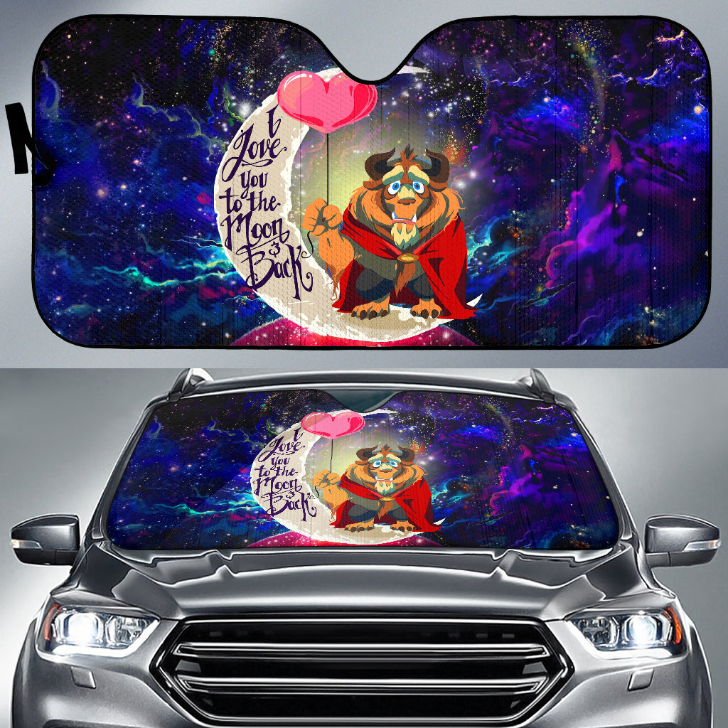 Beauty And The Beast Love You To The Moon Galaxy Car Auto Sunshades Nearkii