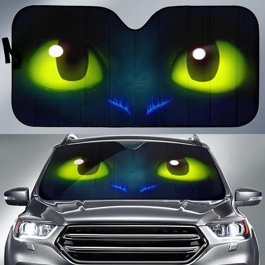 Cute Toothless Eyes Custom Car Auto Sunshade Windshield Accessories Nearkii