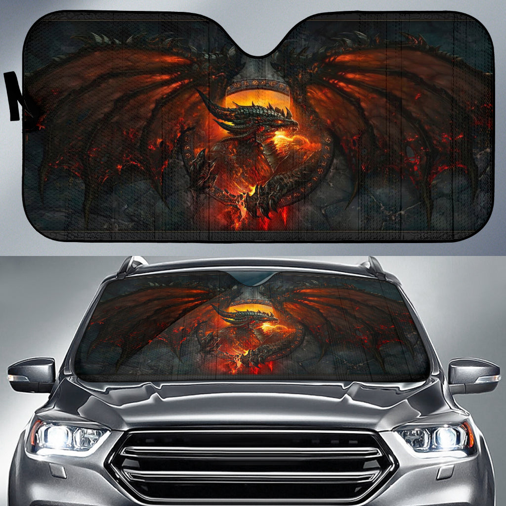 Dragon Fire Car Auto Sunshades Nearkii