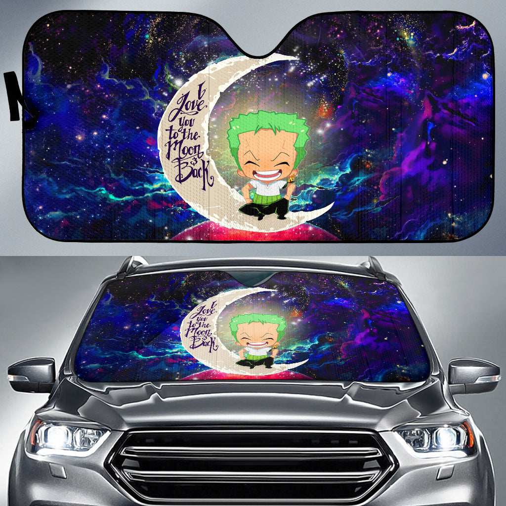 Zoro One Piece Love You To The Moon Galaxy Car Auto Sunshades Nearkii