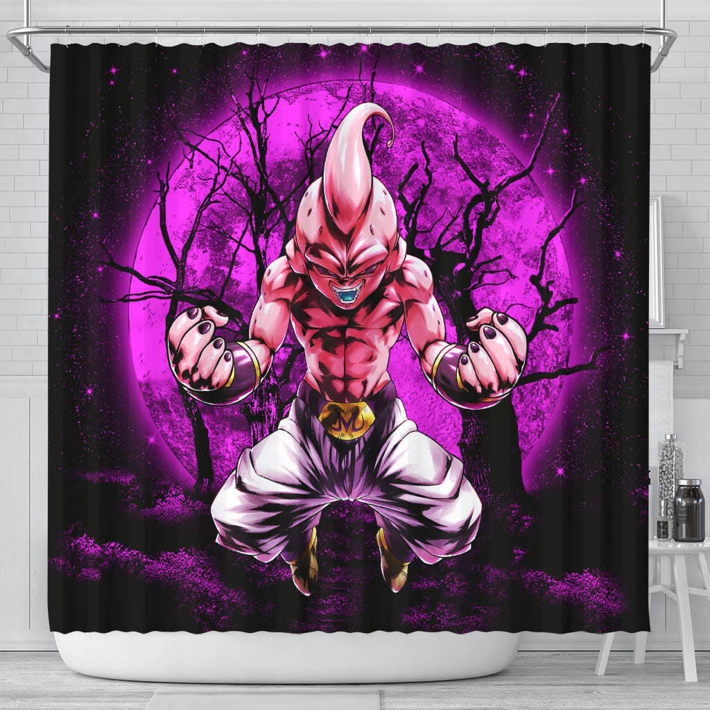 Kidbuu Dragon Ball Anime Moonlight Shower Curtain Nearkii