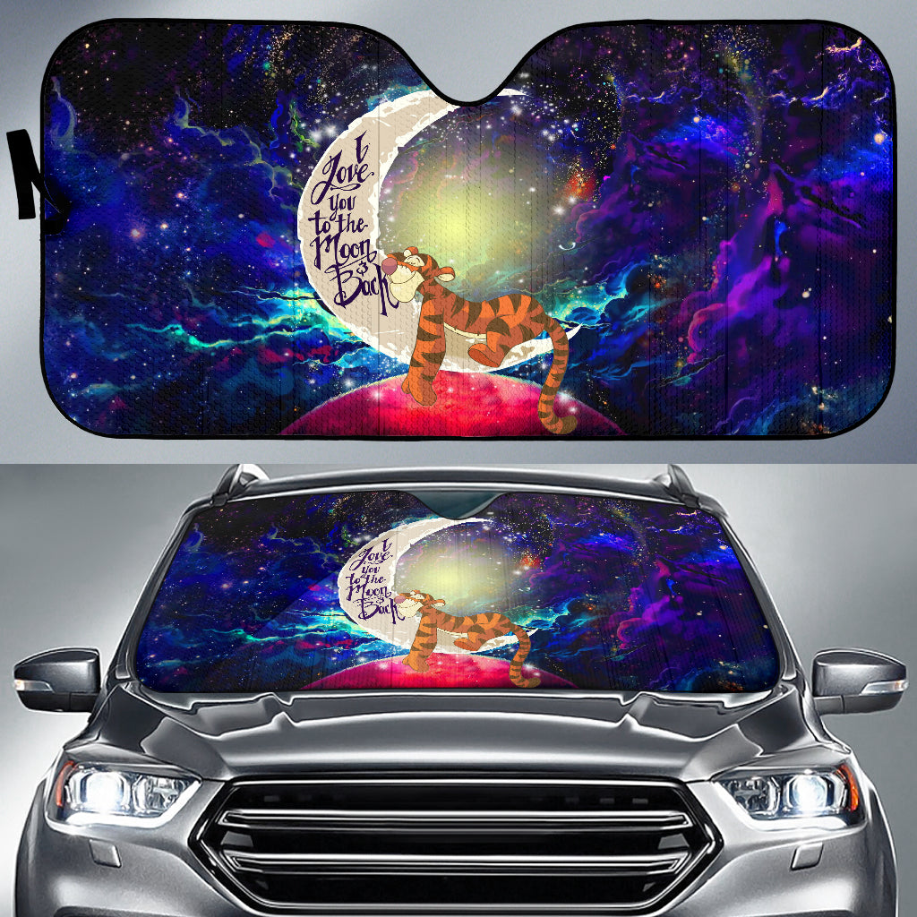 Tiger Winnie The Pooh Love You To The Moon Galaxy Car Auto Sunshades Nearkii