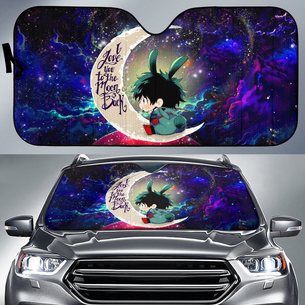 Deku My Hero Academia Anime Love You To The Moon Galaxy Car Auto Sunshades Nearkii