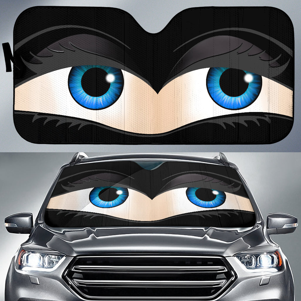 Funny Cute Anime Lady Cartoon Girly Black Car Auto Sunshades Nearkii