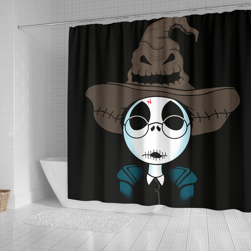 Jack Skellington Harry Potter Shower Curtain Nearkii