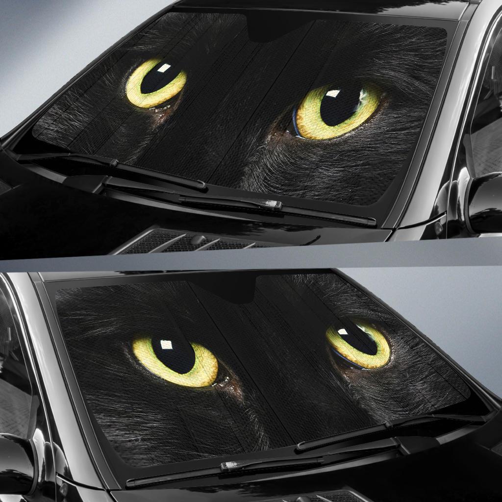 Cat Eyes Auto Sun Shades Windshield Accessories Decor Gift Nearkii