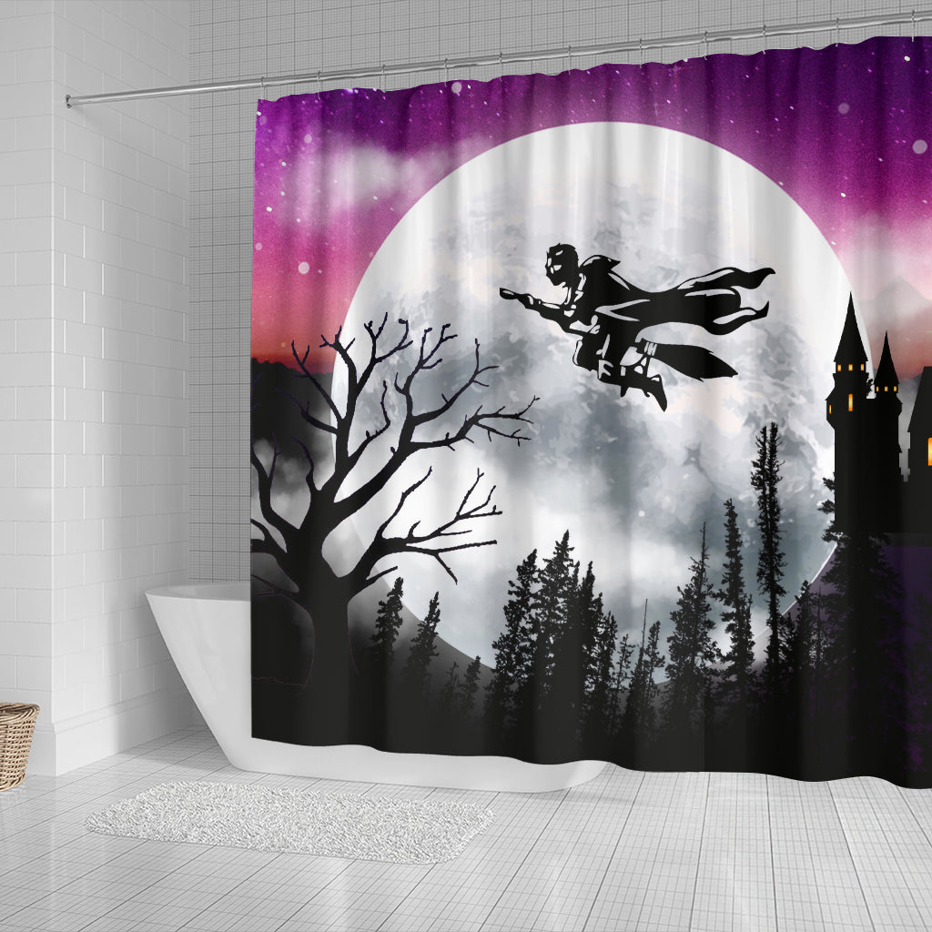 Harry Potter Moon Night Shower Curtain Nearkii