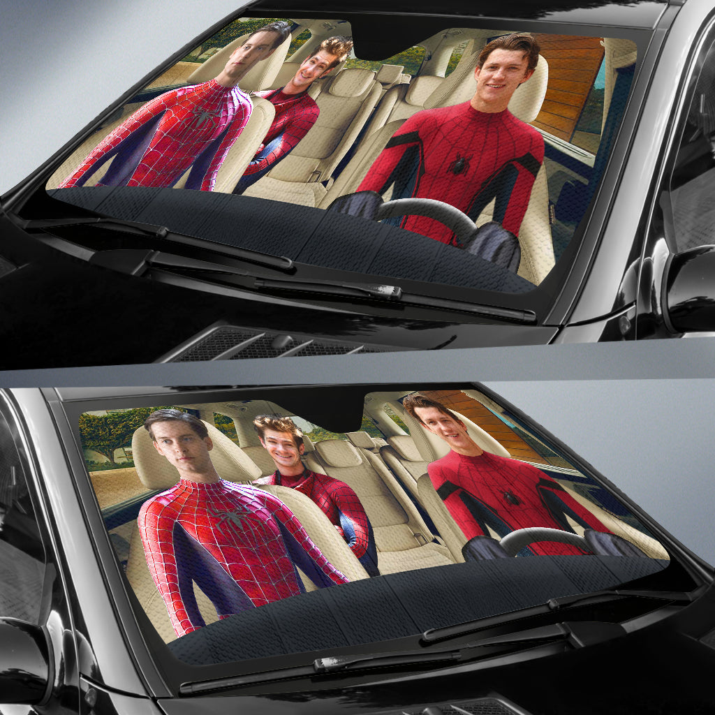 SpiderMans Car Auto Sunshades Nearkii