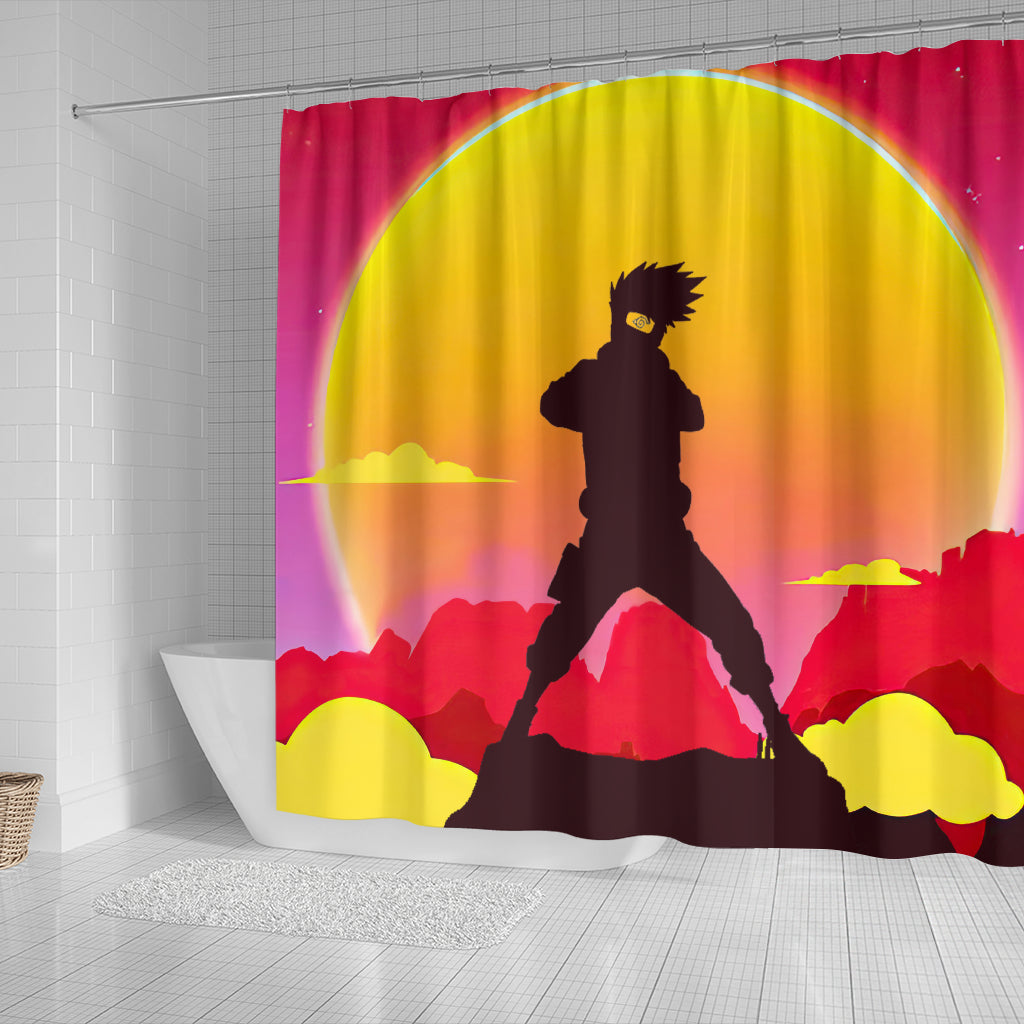 Kakashi Sunset Shower Curtain Nearkii