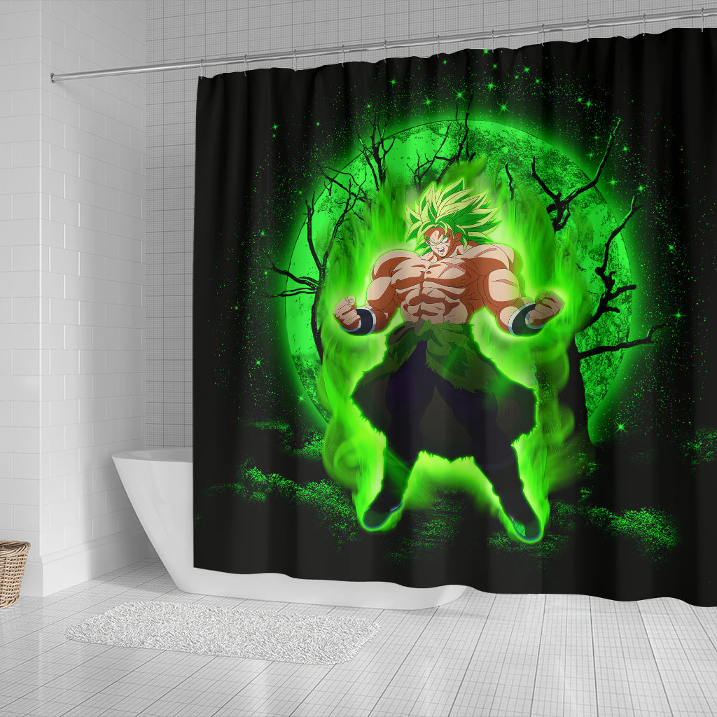 Broly Anime Moonlight Shower Curtain Nearkii