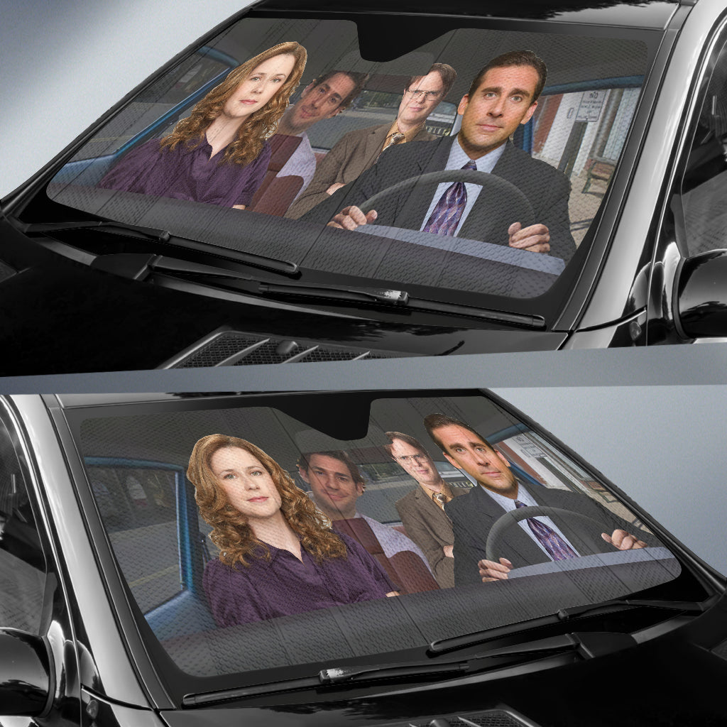 The Office Driving Funny Car Auto Sunshades Nearkii