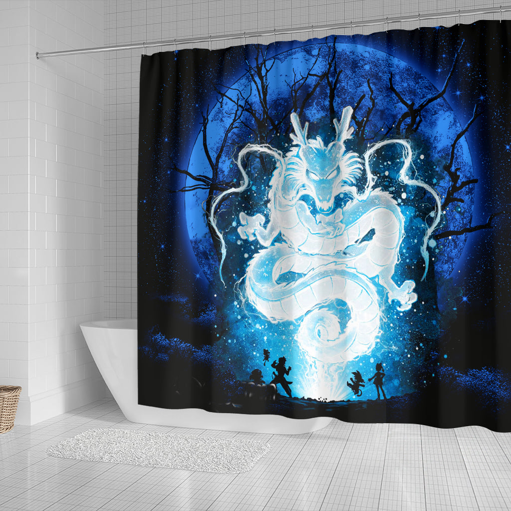 Shenron Dragon Ball Anime Moonlight Shower Curtain Nearkii