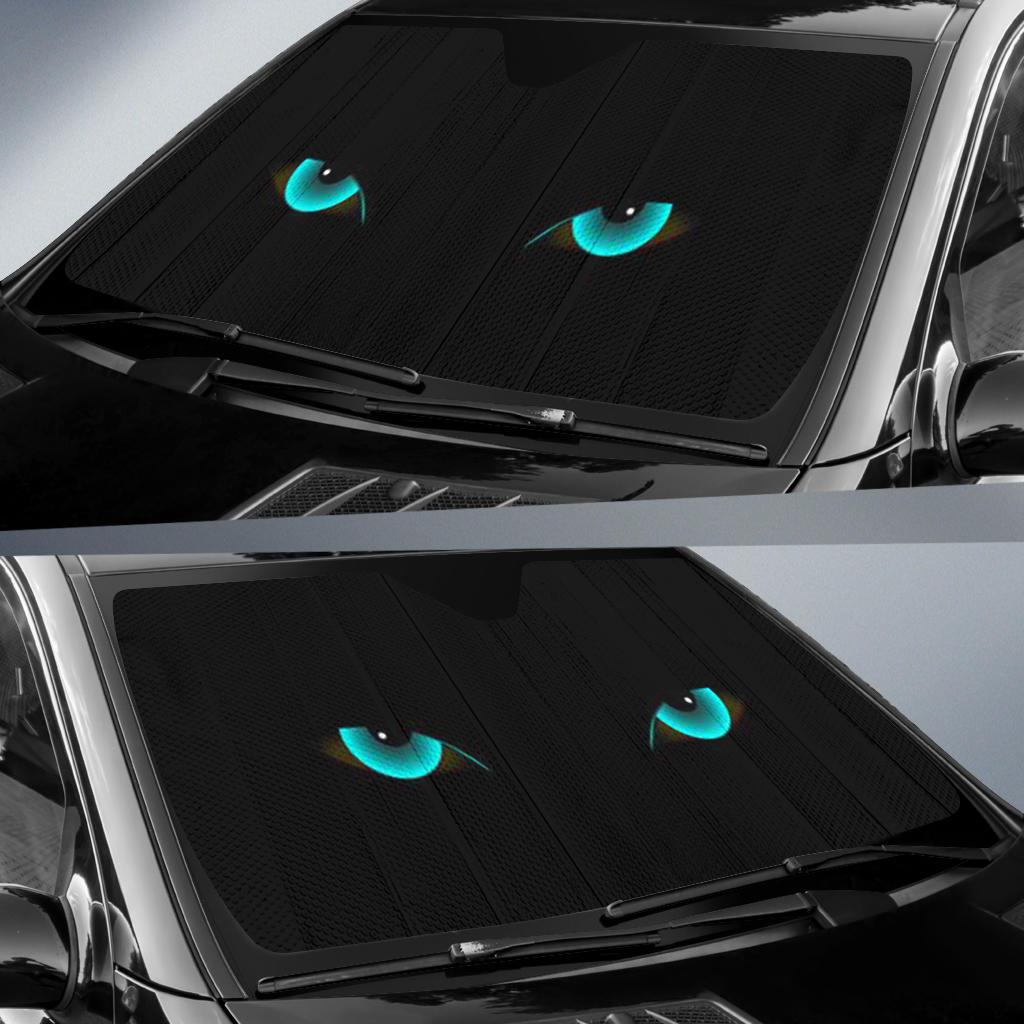 Cat Green Eyes Auto Sun Shades Windshield Accessories Decor Gift Nearkii