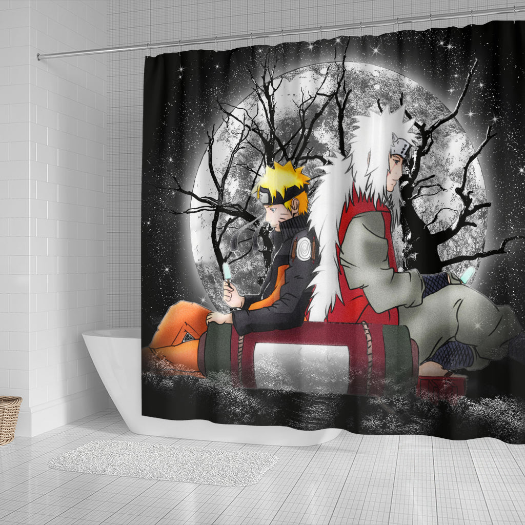 Jiraiya Naruto Anime Moonlight Shower Curtain Nearkii